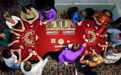 baccarat players on the table